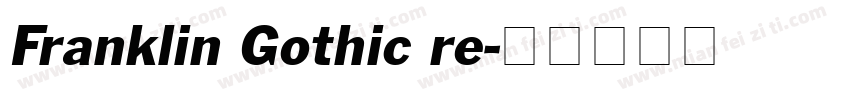 Franklin Gothic re字体转换